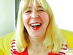 Oma (68) haarig und geil blaesst und fickt den piel